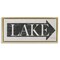 Stupell Industries Distressed Lake Arrow Sign Framed Floater Canvas Wall Art